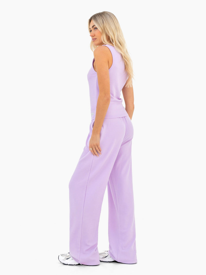 Soft Waffle Vest Top - Lila