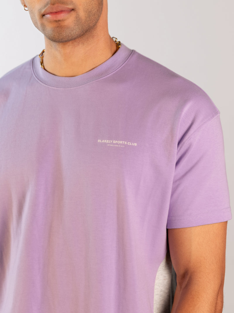 Panel Relaxed T-Shirt - Violet