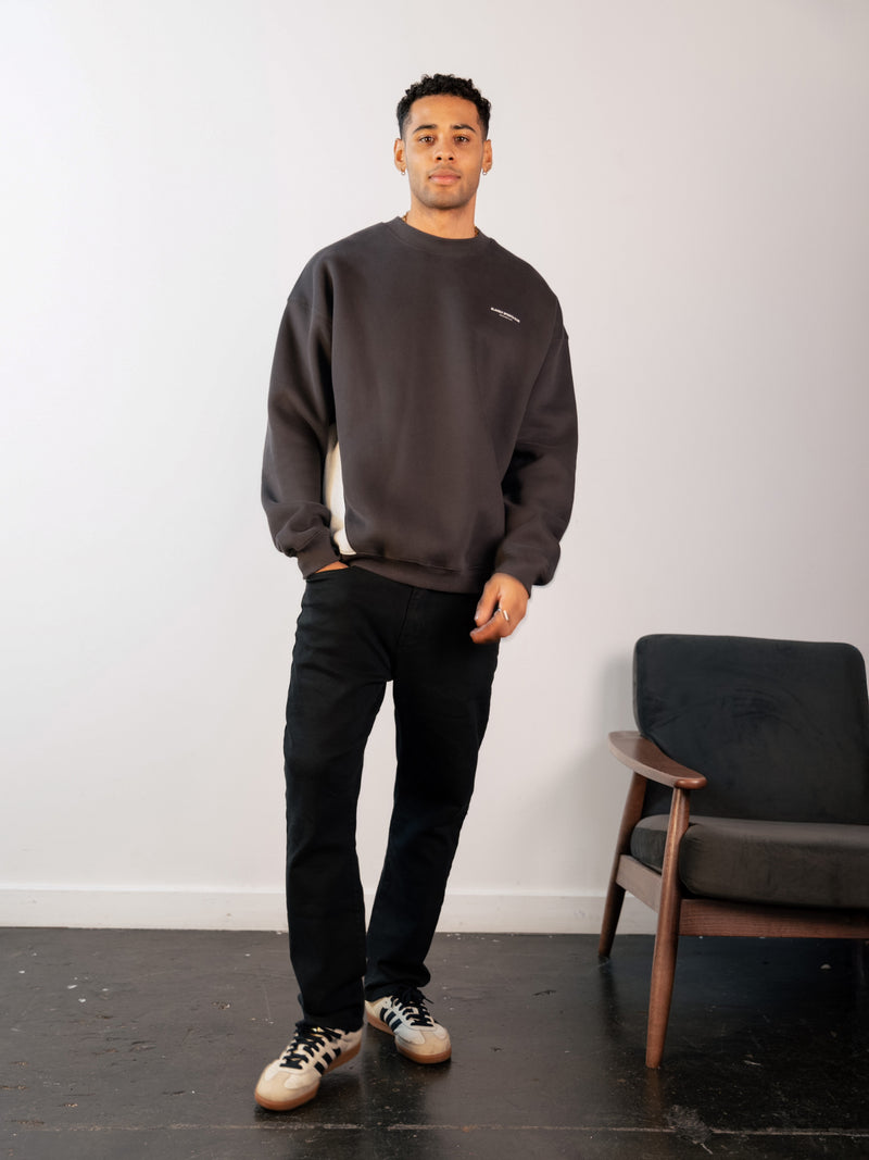 Panel Relaxed Jumper - Graphite