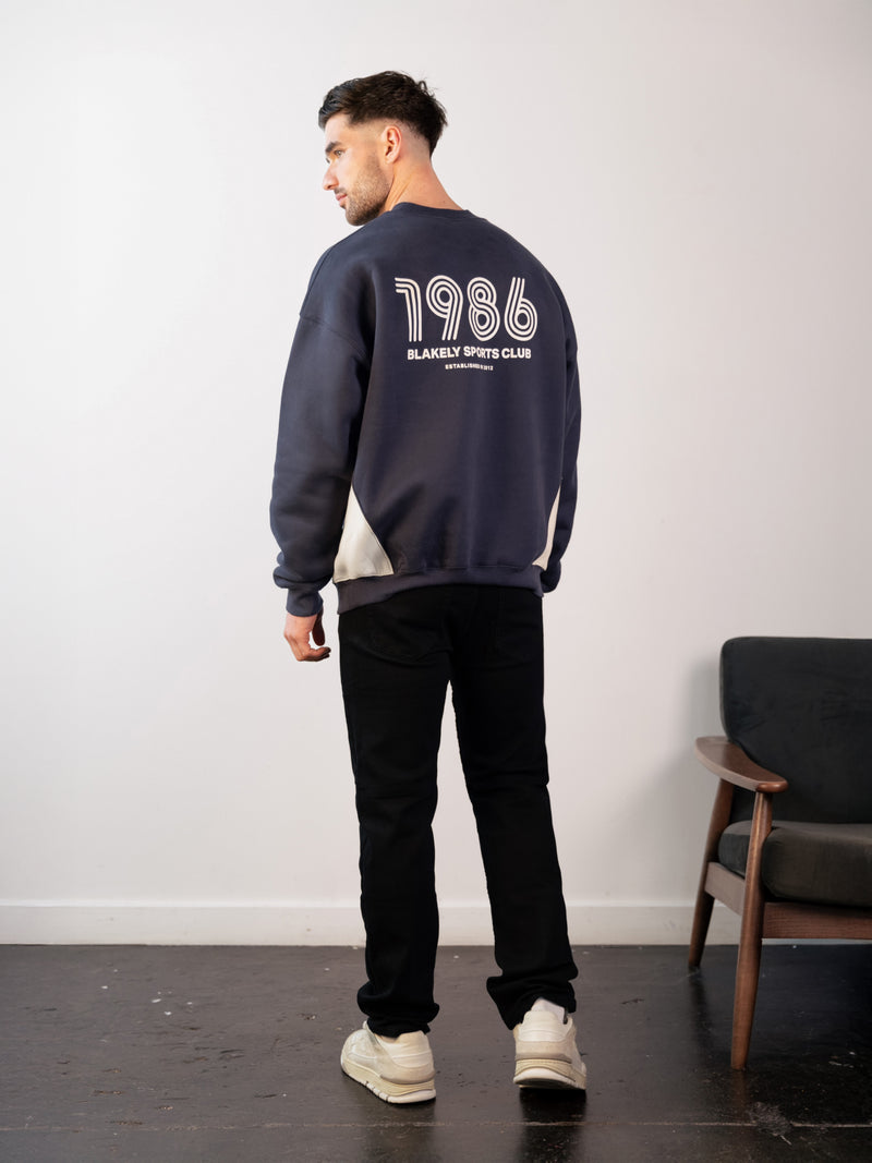 Panel Relaxed Jumper - True Navy