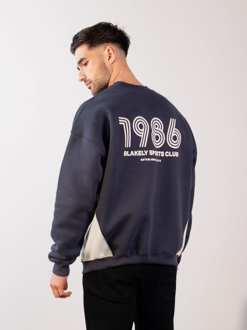 Panel Relaxed Jumper - True Navy