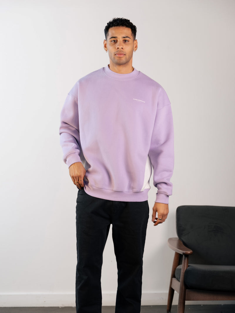 Panel Relaxed Jumper - Violet