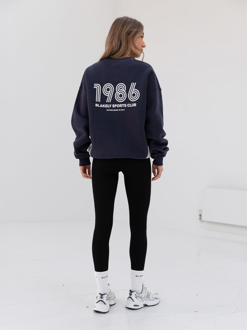 Panel Oversized Jumper - True Navy