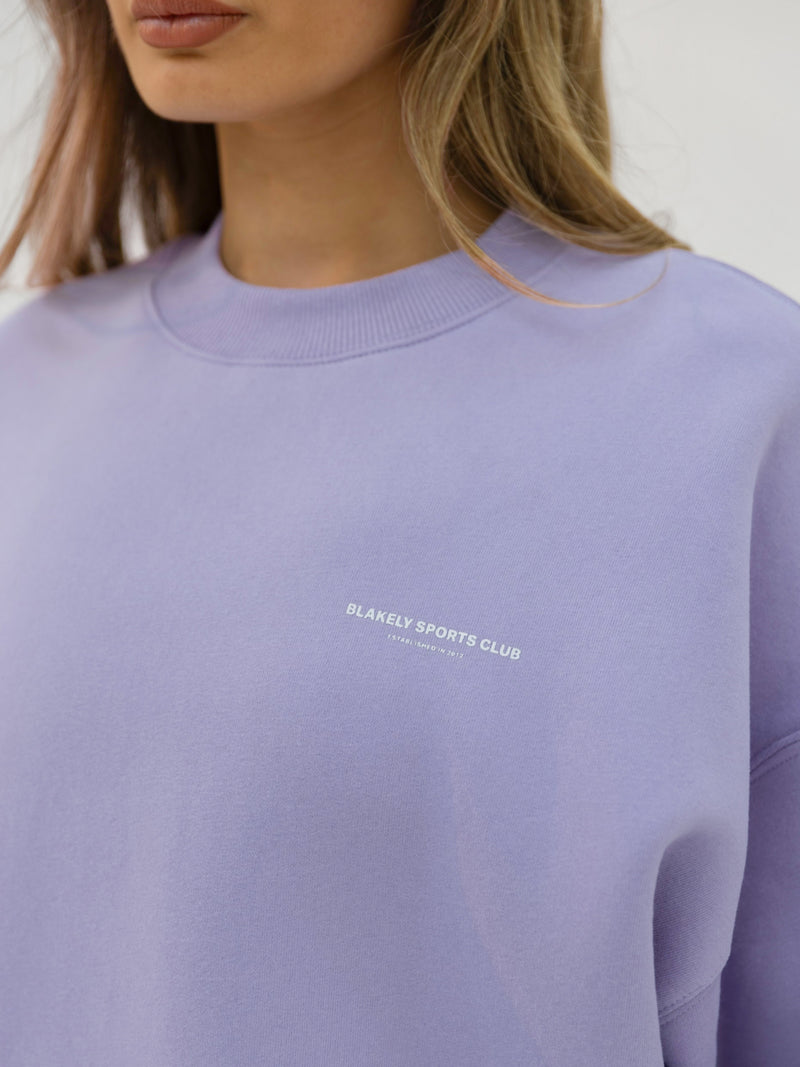 Panel Oversized Jumper - Violet