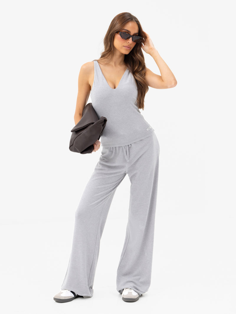 Nellie Vest Top - Mittelgrau