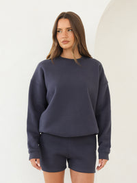 Blakely Basic Oversized Jumper - True Navy
