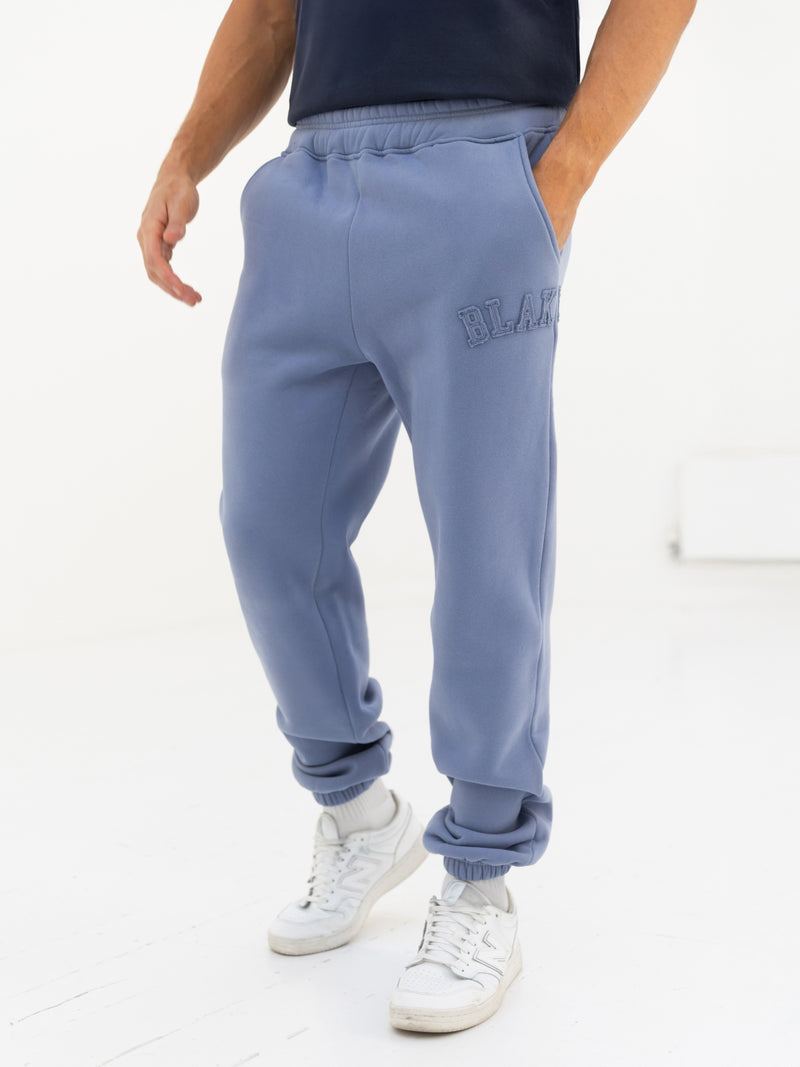Tonal Varsity Relaxed Sweatpants - Granite Blue
