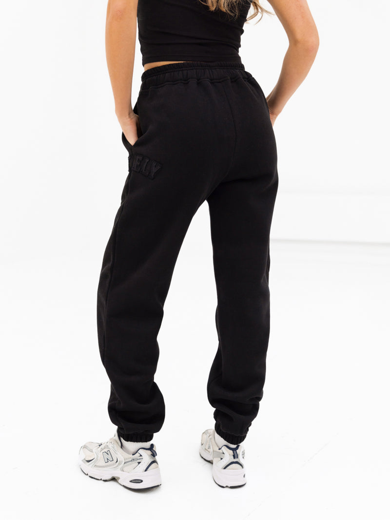 Tonal Varsity Sweatpants - Black