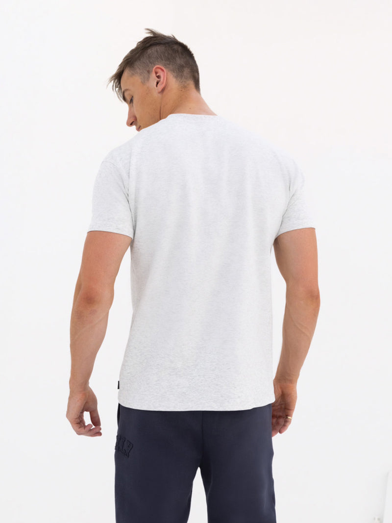 Tonal Varsity Relaxed T-Shirt - Marl White
