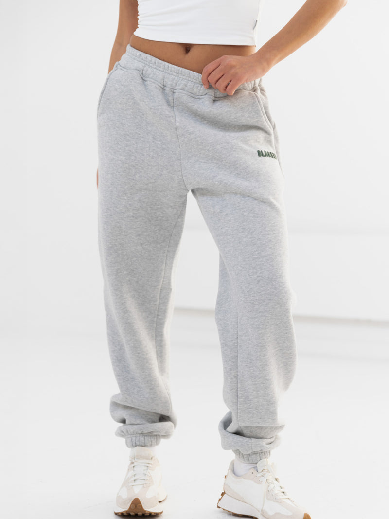 Cloud Print Sweatpants - Marl Grey