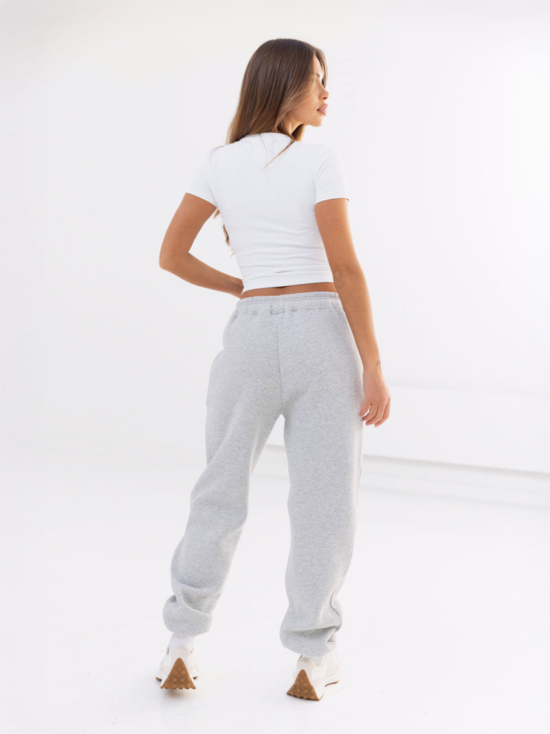 Cloud Crop Top & Sweatpants Set - True Navy & Mineral Blue