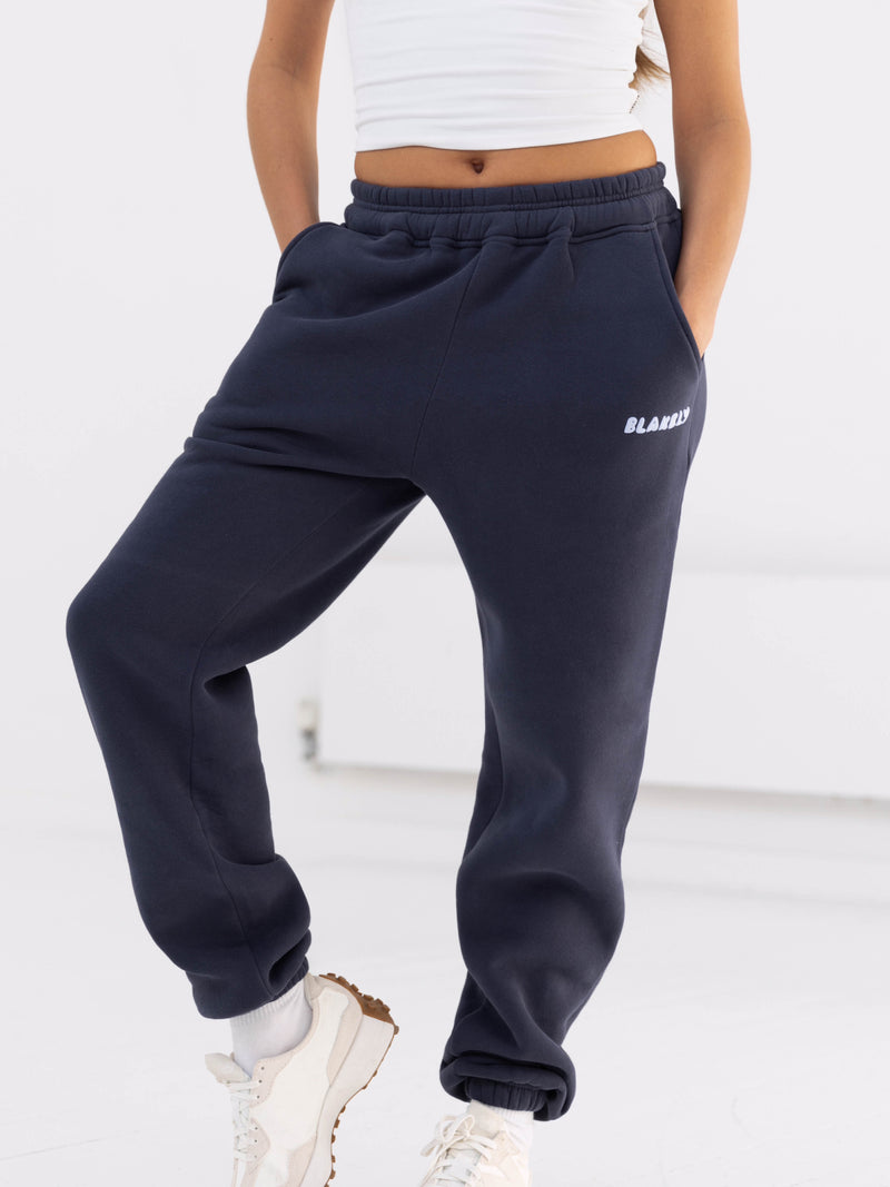 Cloud Print Sweatpants - True Navy