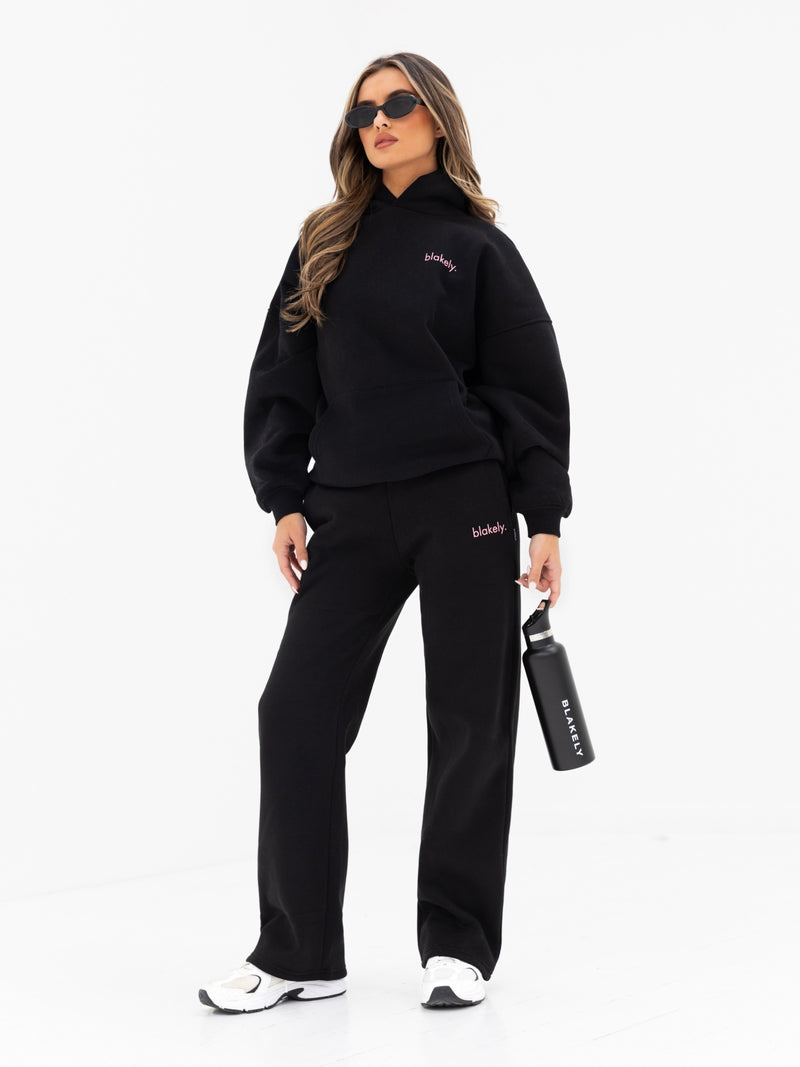 Lexi Wide Leg Sweatpants - Schwarz