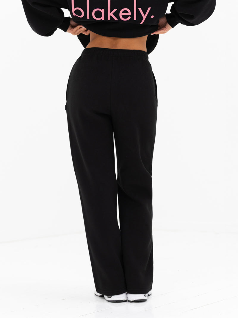 Buy Blakely Womens Black Lexi Wide Leg Sweatpants Free delivery