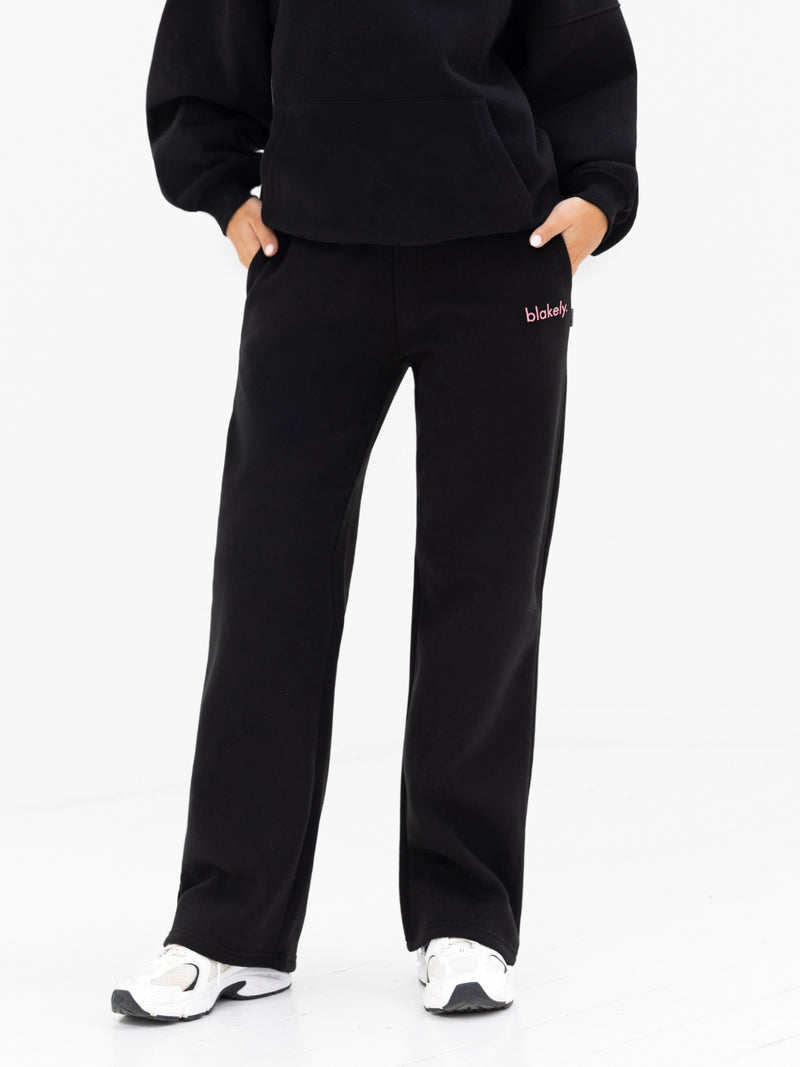 Lexi Wide Leg Sweatpants - Schwarz