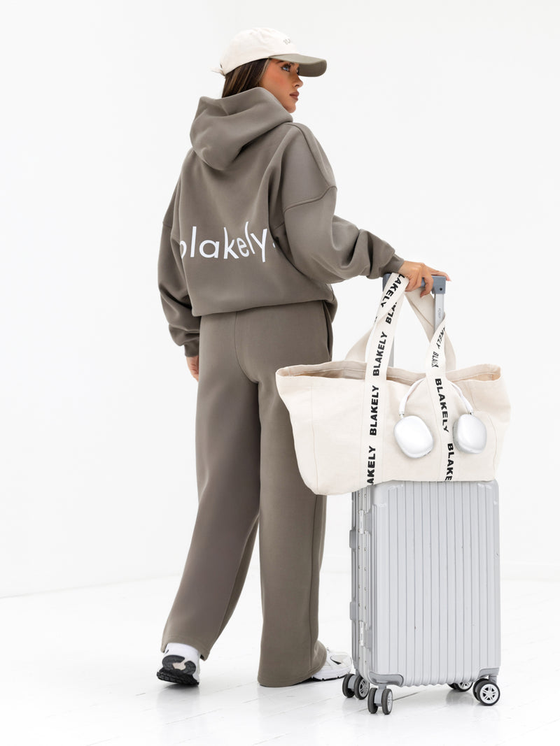 Lexi Wide Leg Sweatpants – Safarigrün