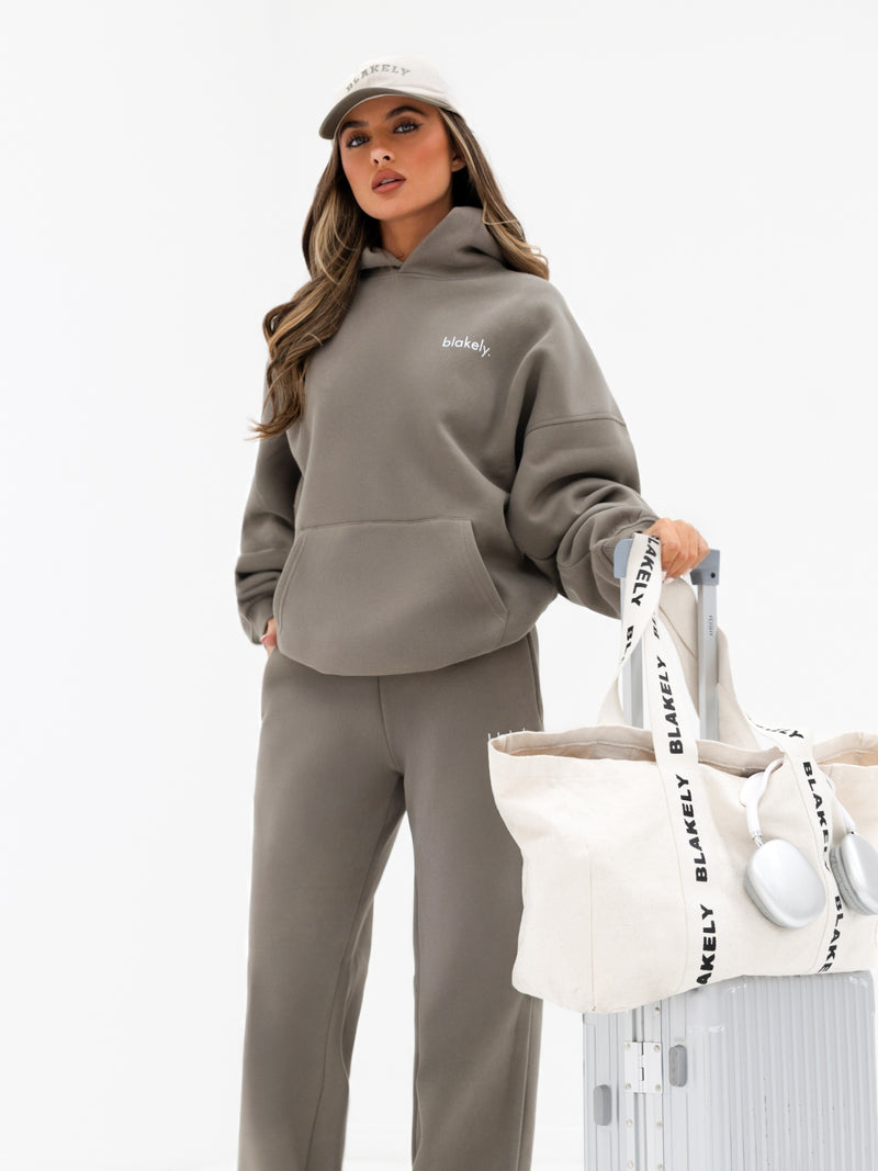 Lexi Wide Leg Sweatpants – Safarigrün