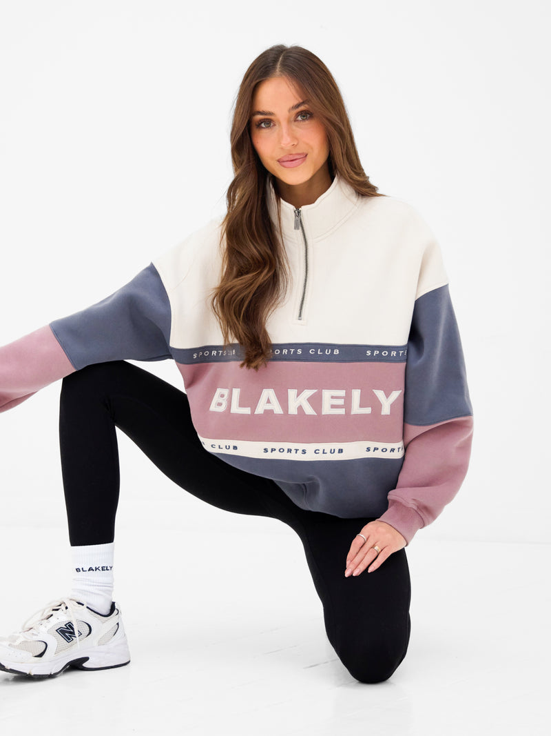 Alpine 1/4 Zip Jumper - Dusty Pink