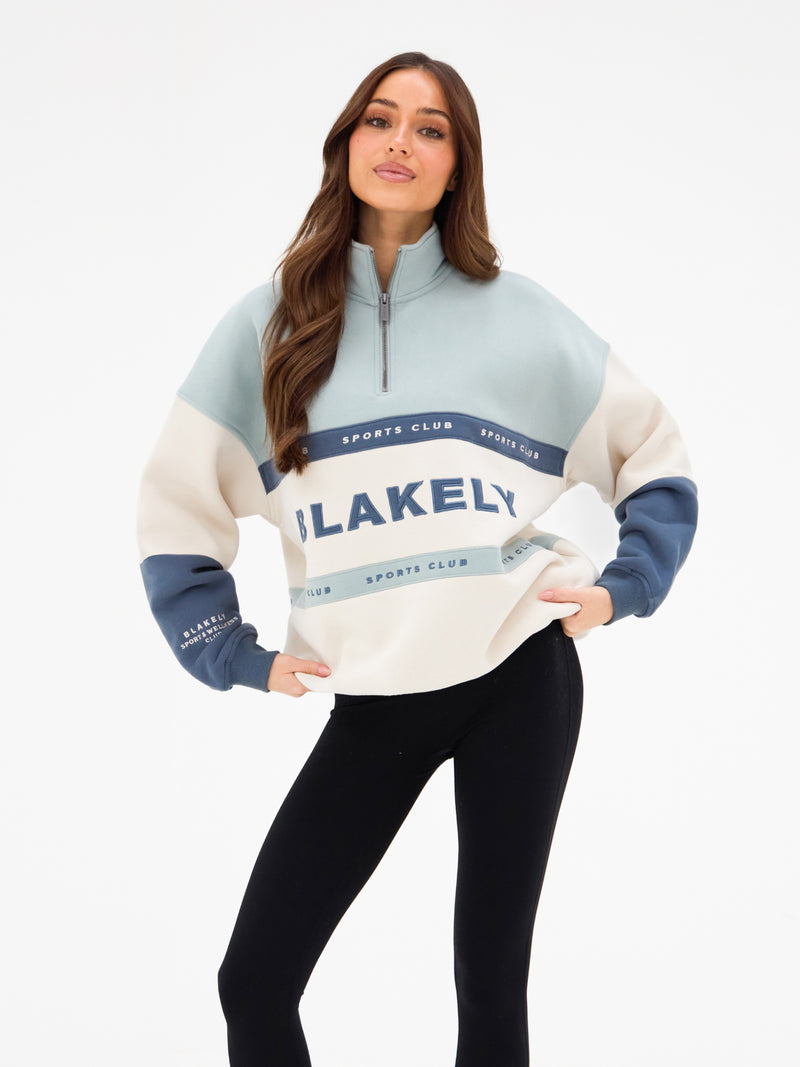 Alpine 1/4 Zip Jumper - Mineral Blue