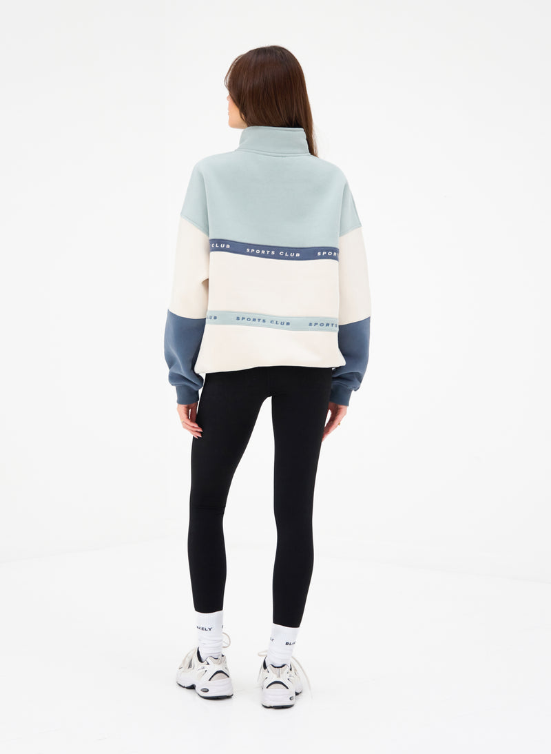 Alpine 1/4 Zip Jumper - Mineral Blue