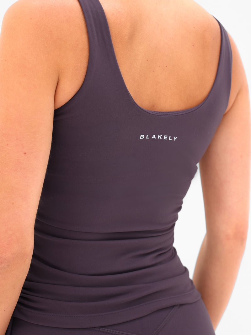 Ultimate Ruched Vest - Mitternachtspflaume