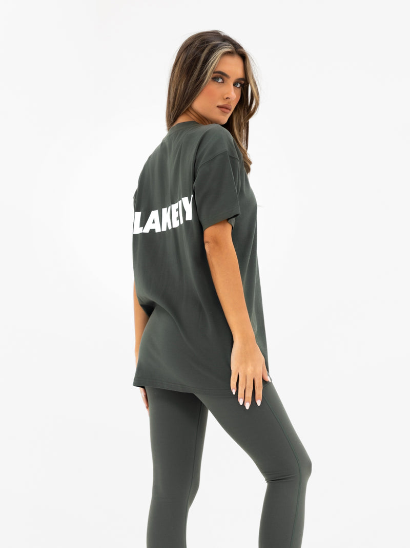 Kayla Oversized T-Shirt - Khakigrau