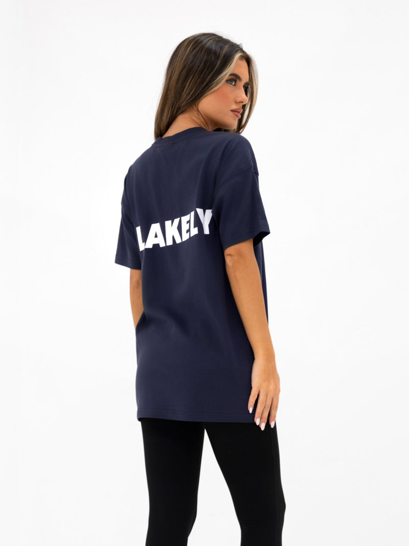 Kayla Oversized T-Shirt - Echtes Marineblau