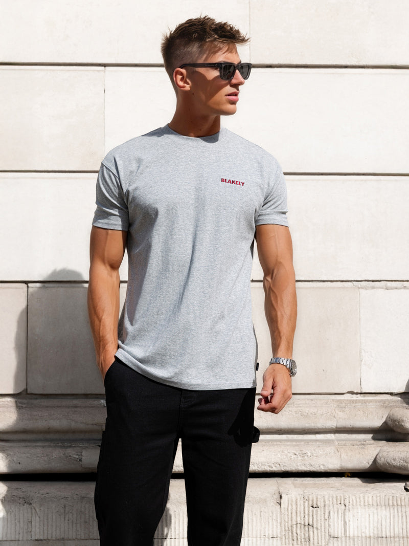 Rhys Relaxed T-Shirt - Mergelgrau