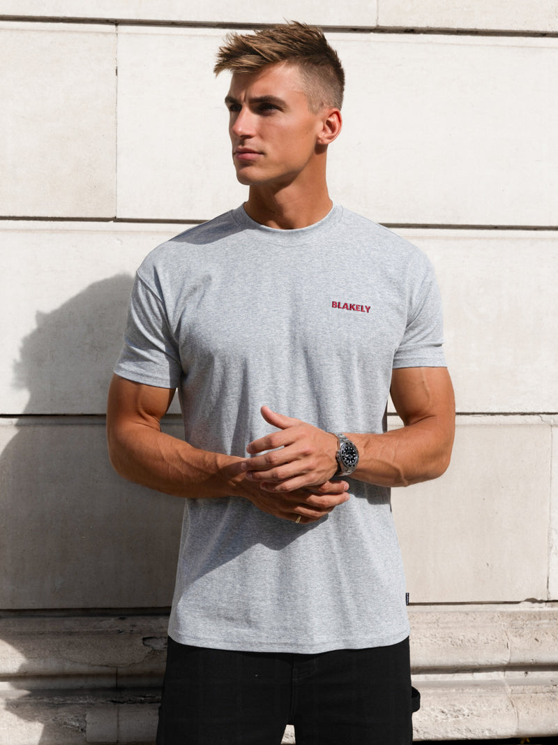 Rhys Relaxed T-Shirt - Mergelgrau