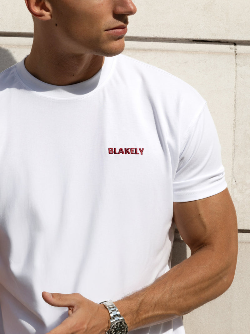 Rhys Relaxed T-Shirt - White & Red