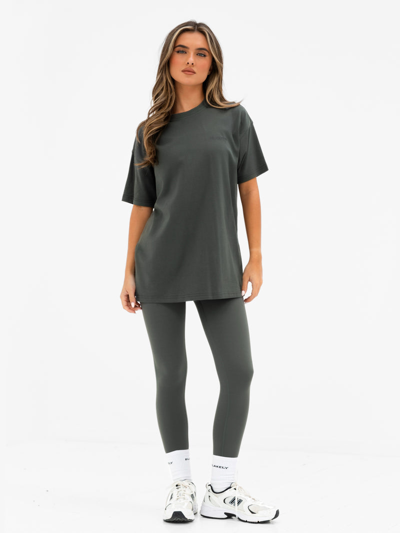 Isla Oversized T-Shirt - Khakigrau