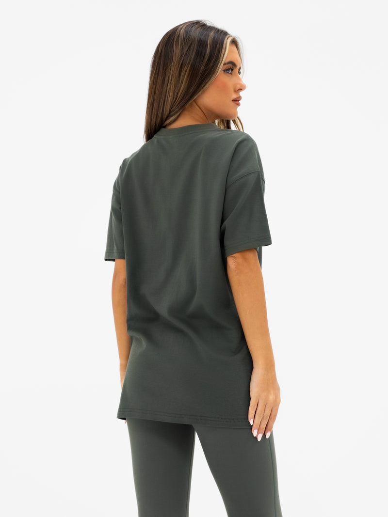 Isla Oversized T-Shirt - Khakigrau