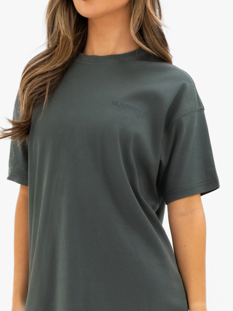 Isla Oversized T-Shirt - Khakigrau