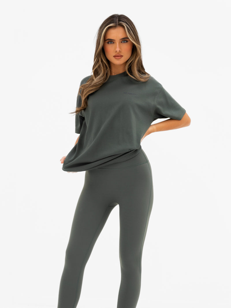 Isla Oversized T-Shirt - Khakigrau