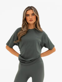 Isla Oversized T-Shirt - Khakigrau