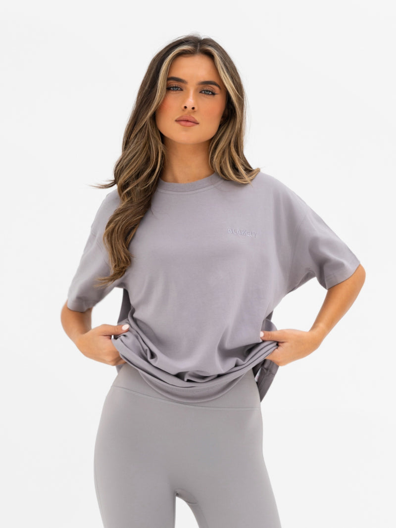Isla Oversized T-Shirt - Gewaschenes Khaki
