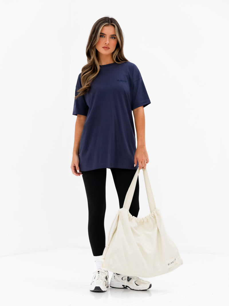 Isla Oversized T-Shirt - Echtes Marineblau