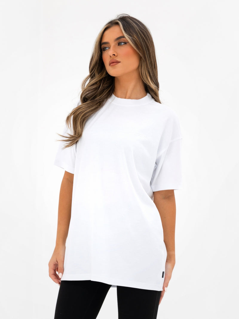 Isla Oversized T-Shirt - Weiß