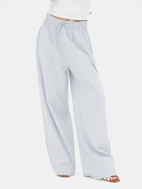 Elodie Stripe Trousers - Grau