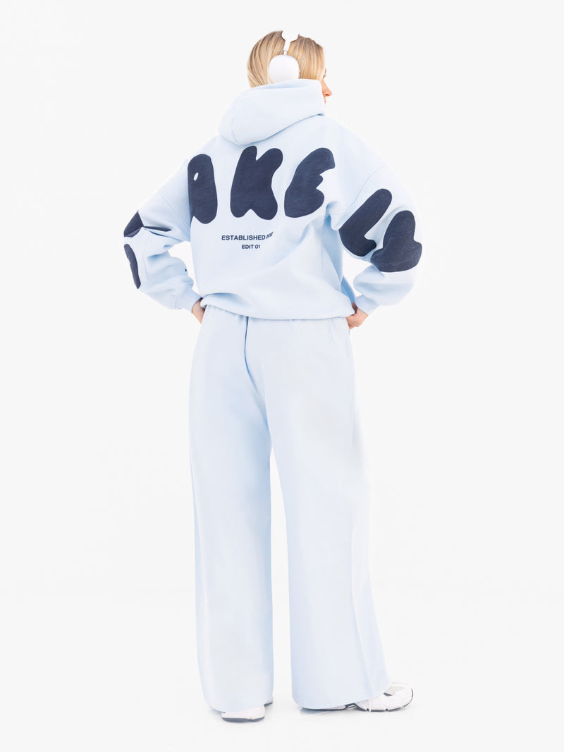 Maya Wide Leg Trousers - Zartes Blau