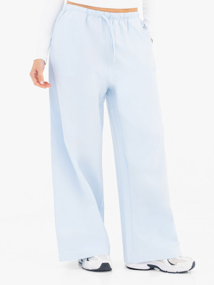 Maya Wide Leg Trousers - Zartes Blau