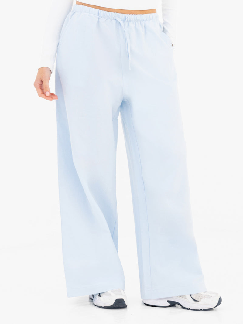 Maya Wide Leg Trousers - Zartes Blau