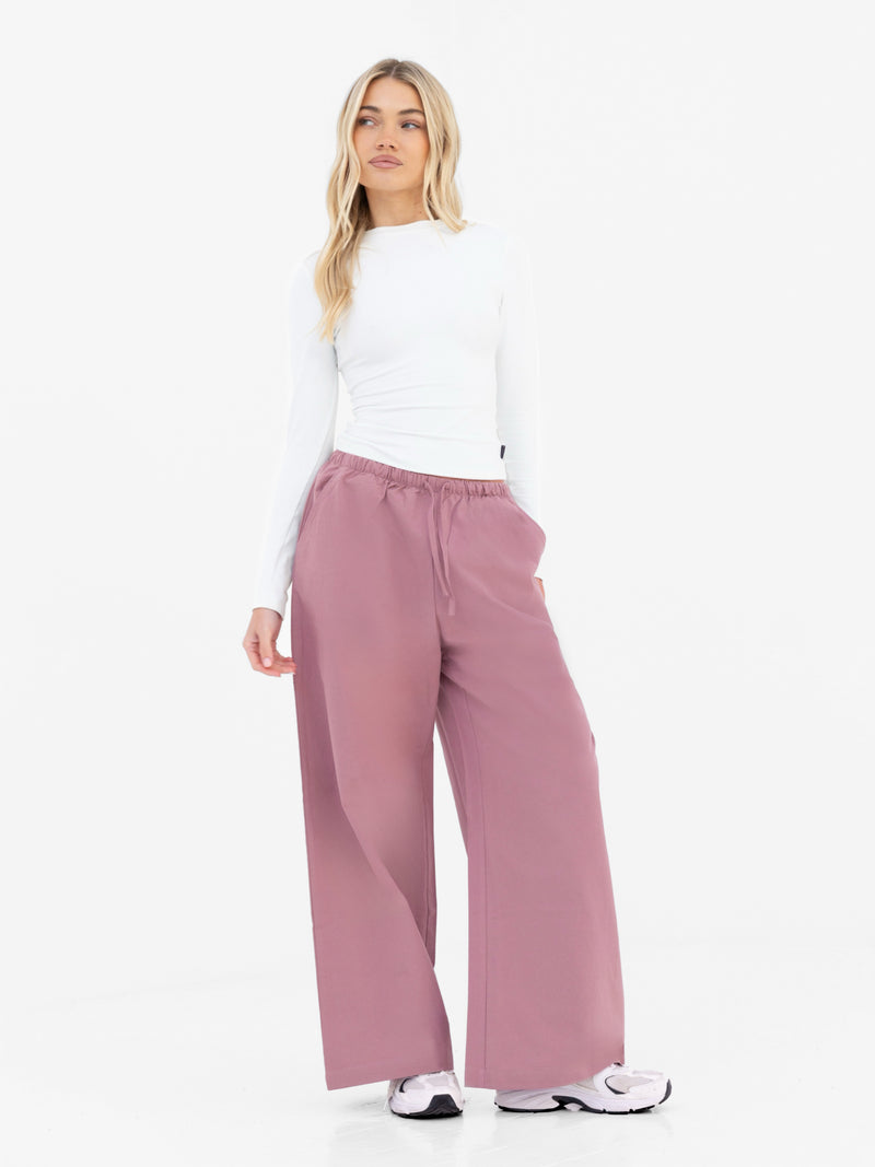 Maya Wide Leg Trousers - Altrosa