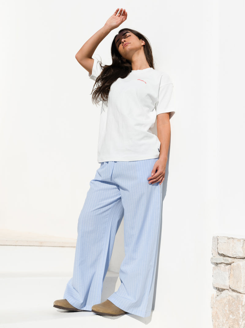 Summer Stripe Trousers - Blauer Streifen