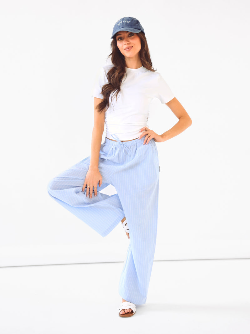 Summer Stripe Trousers - Blauer Streifen