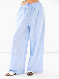 Summer Stripe Trousers - Blauer Streifen