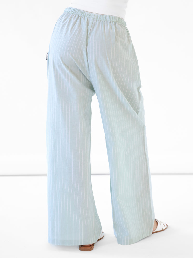 Summer Stripe Trousers - Grüner Streifen