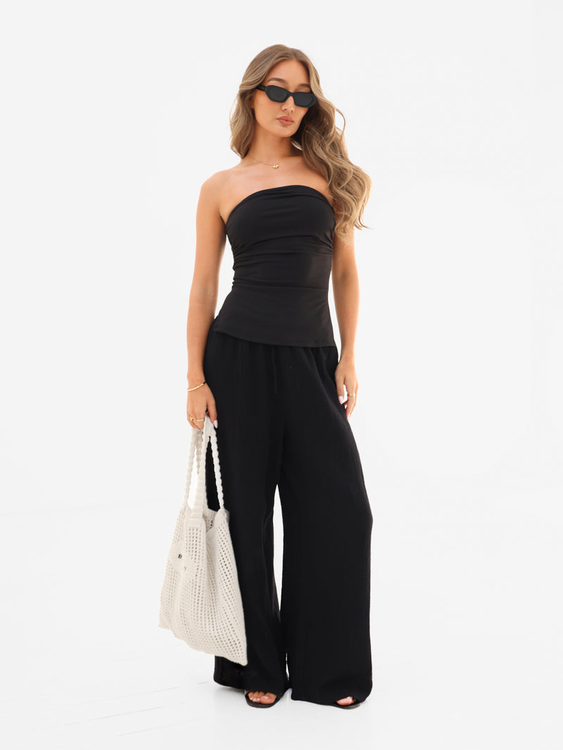 Solea Bandeau Top - Zwart