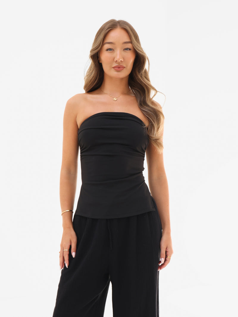Solea Bandeau Top - Zwart