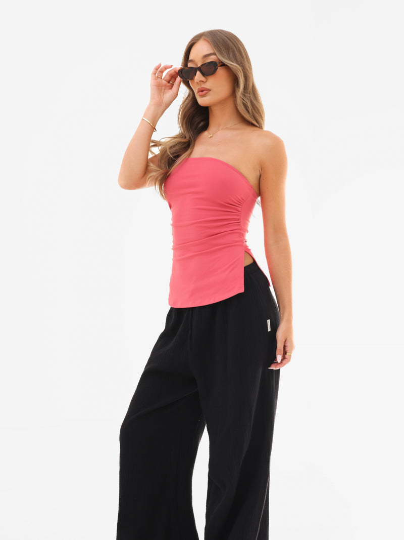 Solea Bandeau Top - Bright Pink